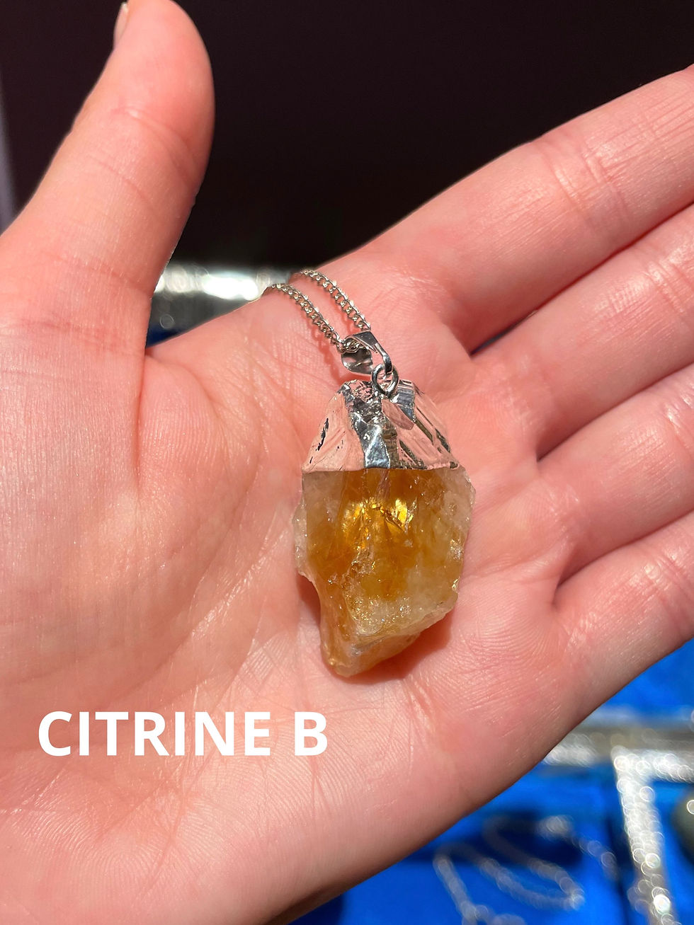 Thumbnail: Raw Citrine necklace 