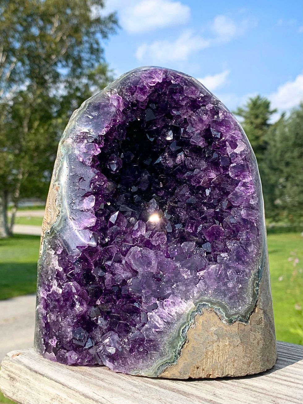 Polished 5 lb Amethyst Cathedral