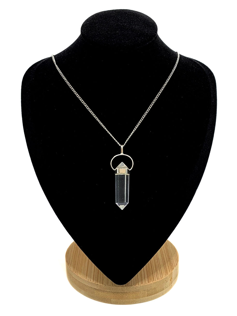 Clear Quartz Point Necklace