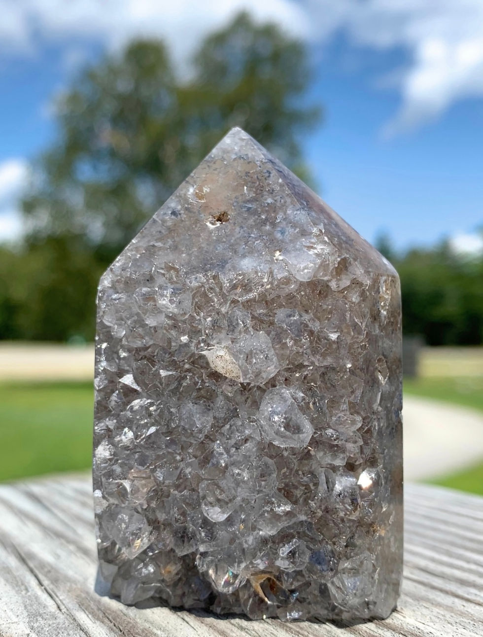 Polished Geode Point