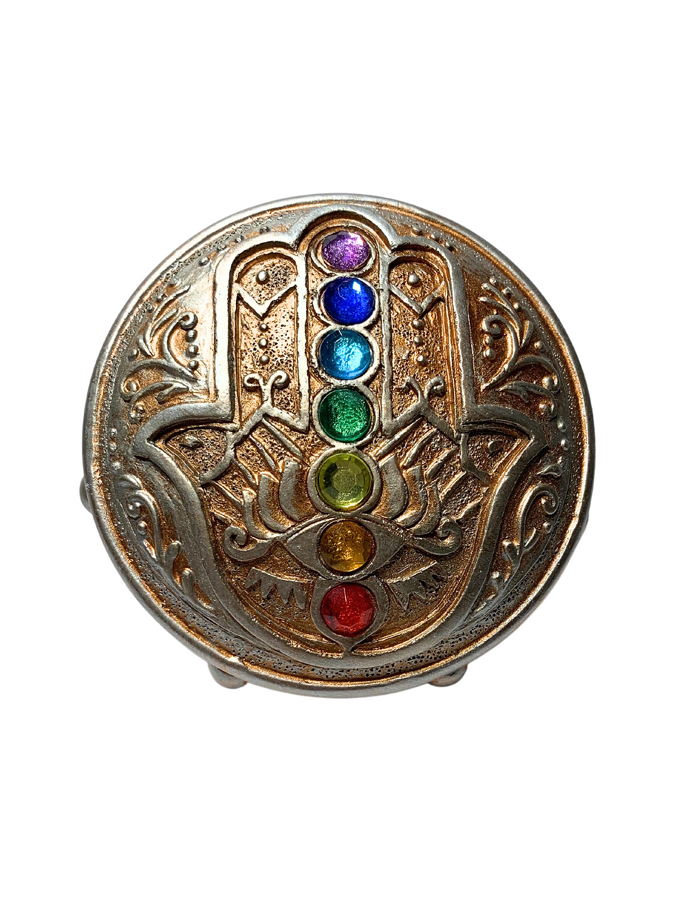 Chakra Hamsa Resin Box