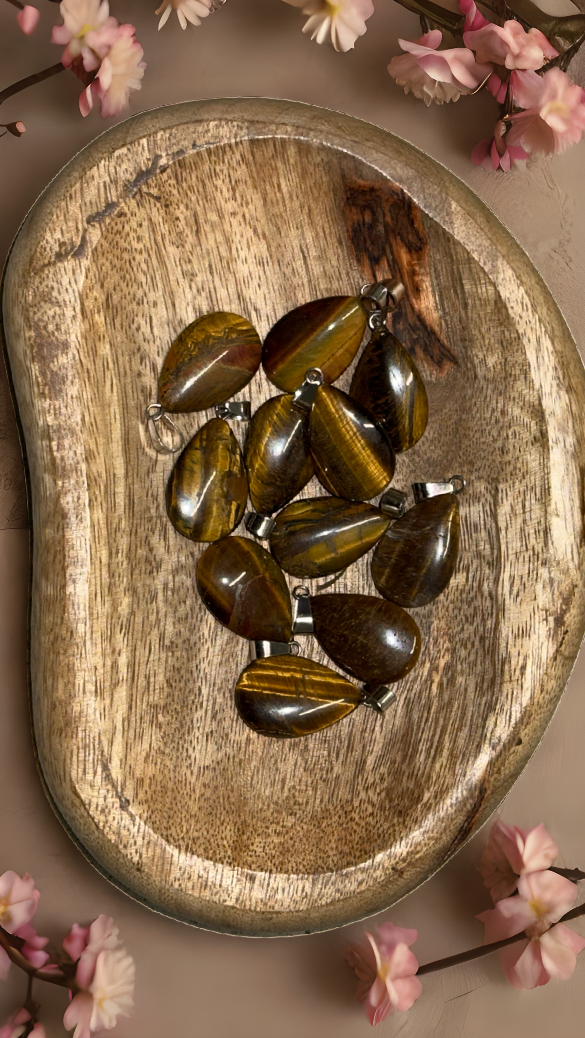 Tijgeroog Druppel Hanger