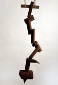 Joyce, 1975, Guardian Figures, fabricated steel, 108 x 20 x 20 in.  MDM .jpg