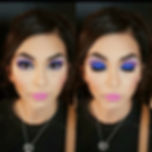 Bold Blue/Purple Smokey eyes