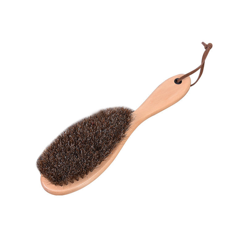 Thumbnail: Wooden Handle Shoes Care Soft Hair Brush
