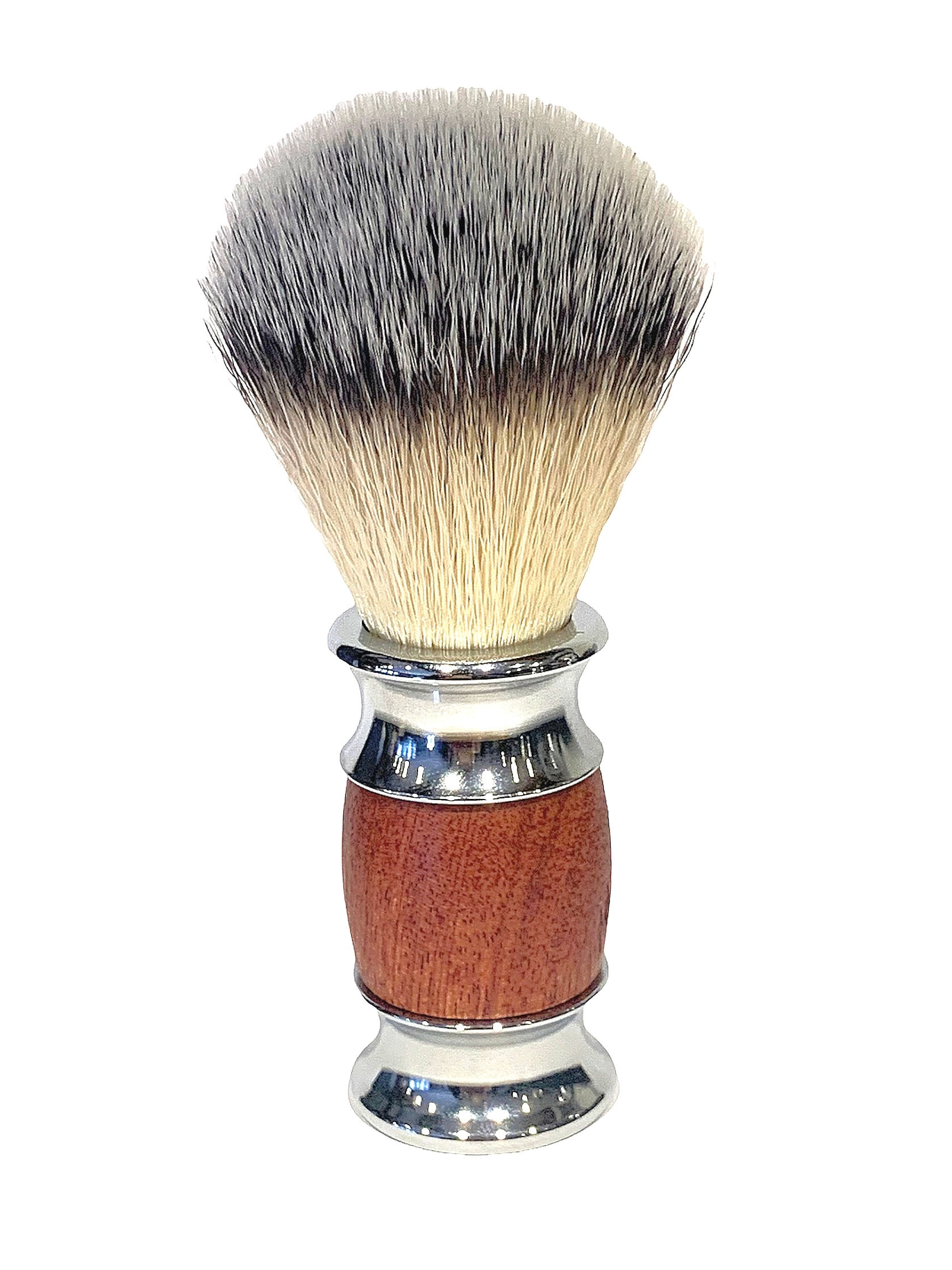 Woody synthetic hair shaving brush 