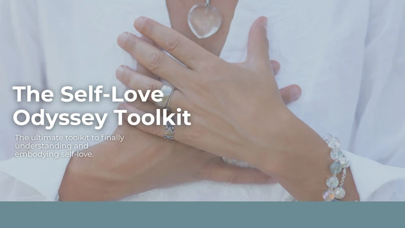 Hero image for an online self-love course focused on healing, reflection, and personal empowerment