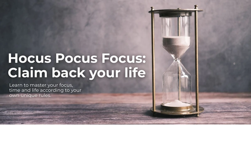 Symbolic image representing transformation, focus, and intentional living in the Hocus Pocus Focus o