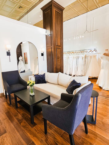 Private bridal suites in bridal salon in San Antonio, TX.