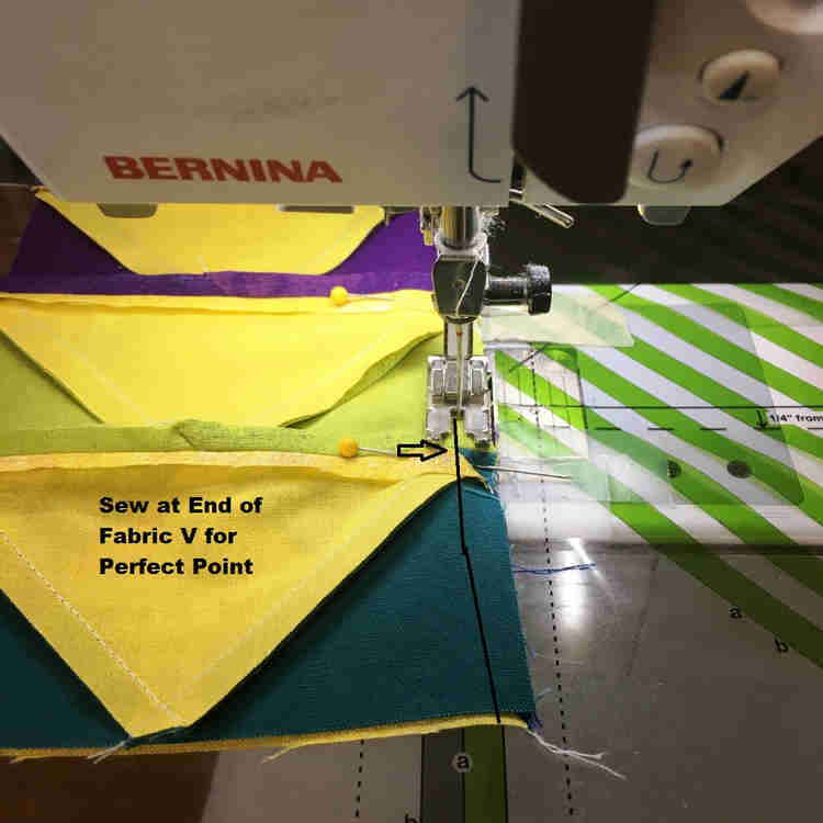 flying geese blocks coming together