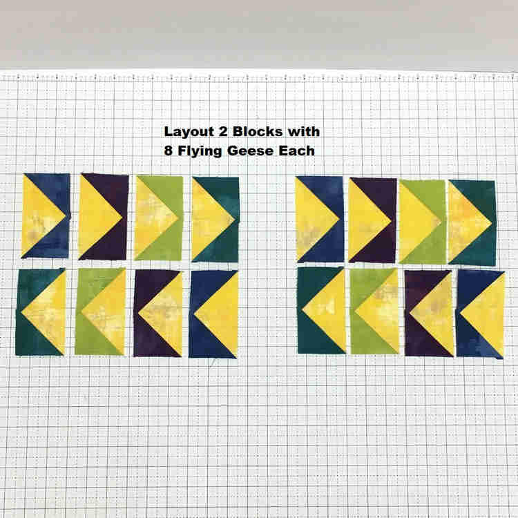 completed flying geese