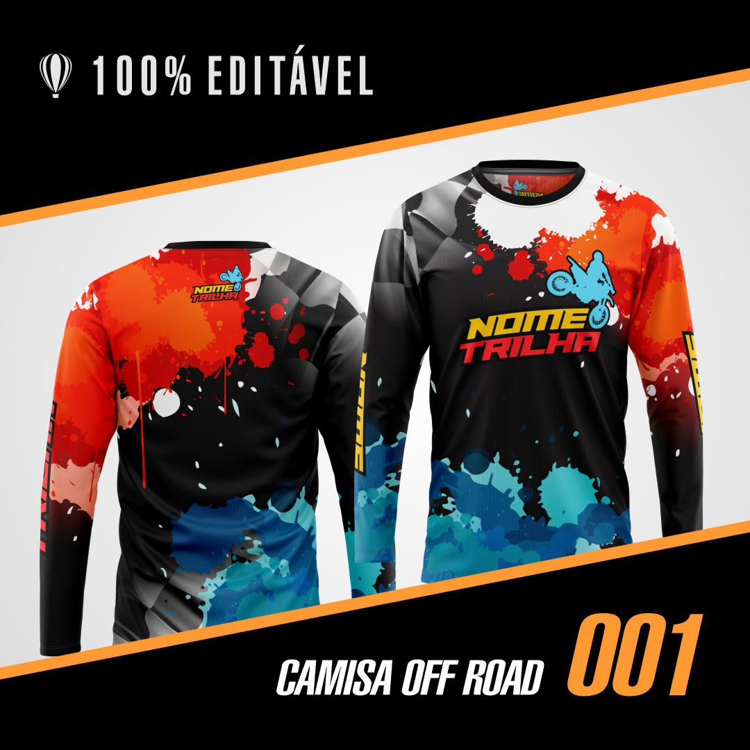 Camisa de Trilha Motocross Off Road 001
