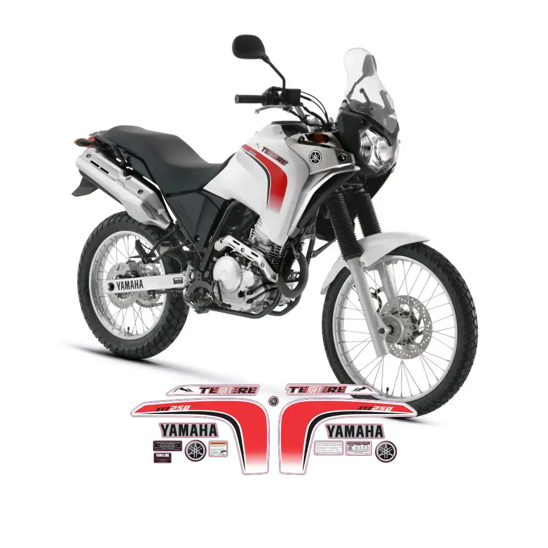 Faixas para Impressão Yamaha Réplica XTZ 250 Tenere 2011-2012 Estilo Racing Blue