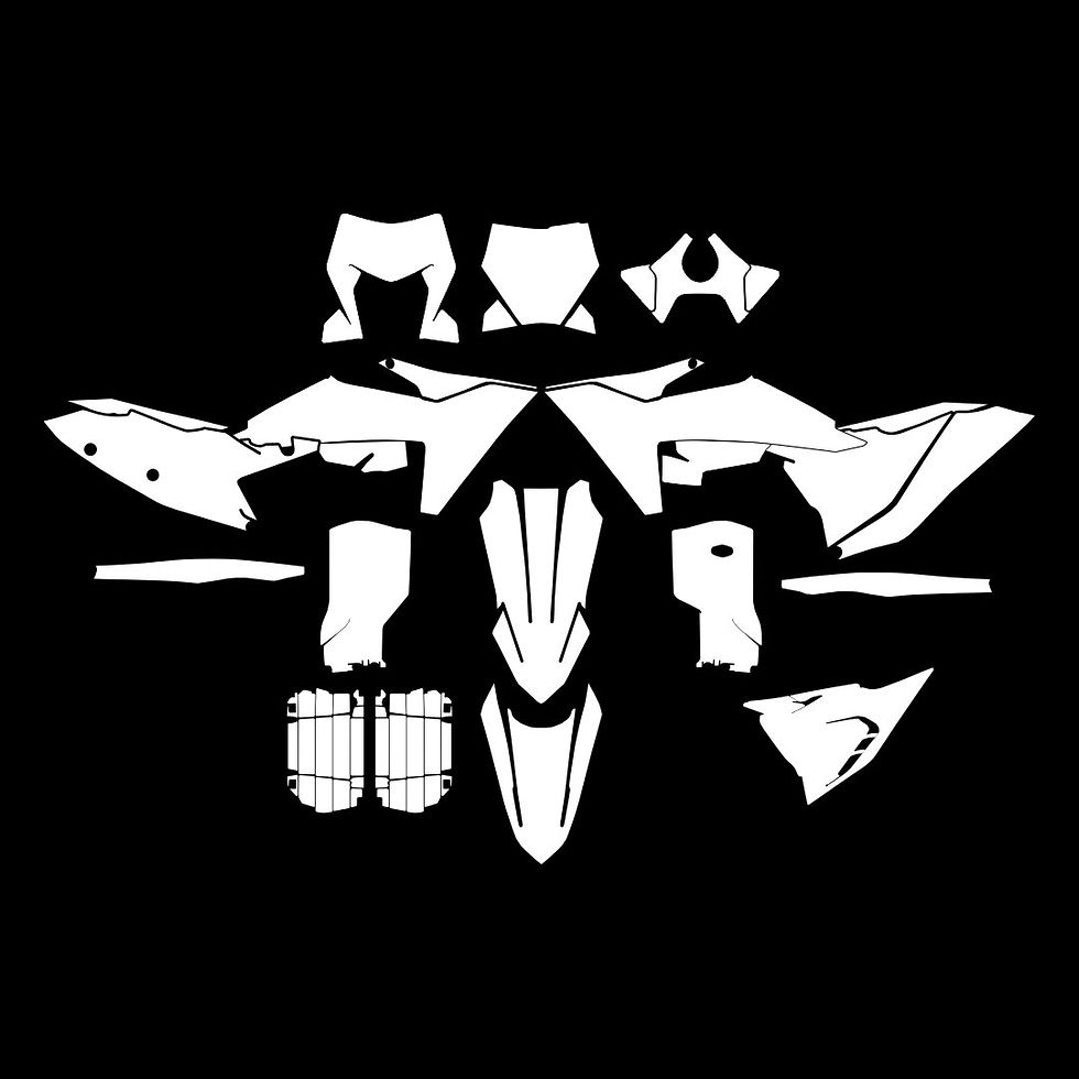 Molde Template KTM SX SXF XCF EXC 2023 2024 2025 E Factory Edition