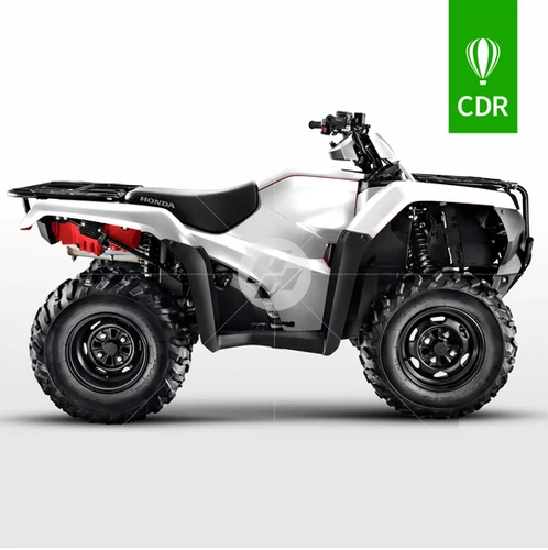 Mockup Honda Fourtrax TRX 420 2014-2024 Lateral Direita | Padrão