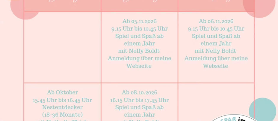 Neue Kurse für die Großen! 🎈✨