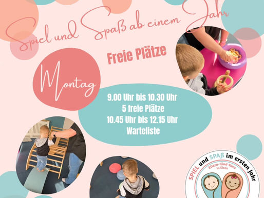 Spiel und Spaß ab einem Jahr