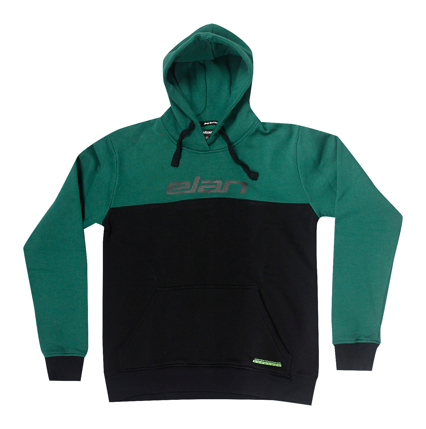 HOODIE GREEN ELAN LOGO M