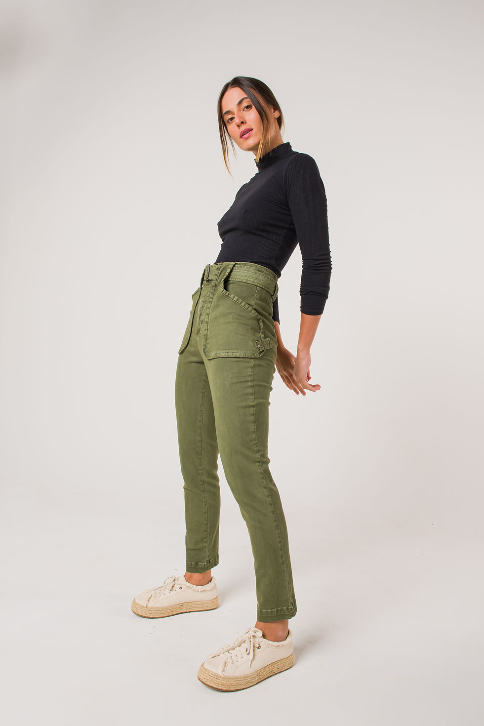 Miniatura: Calça Utilitária Verde