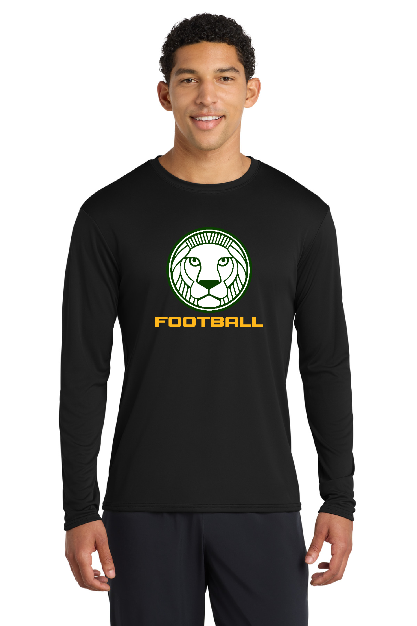 RC Flag Football - longsleeve tee - performance - black