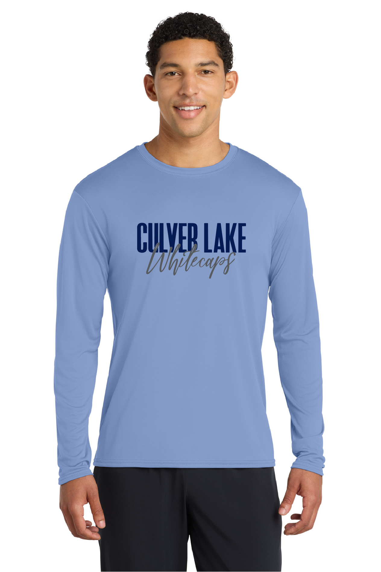Culver Lake - performance long sleeve tee - blue