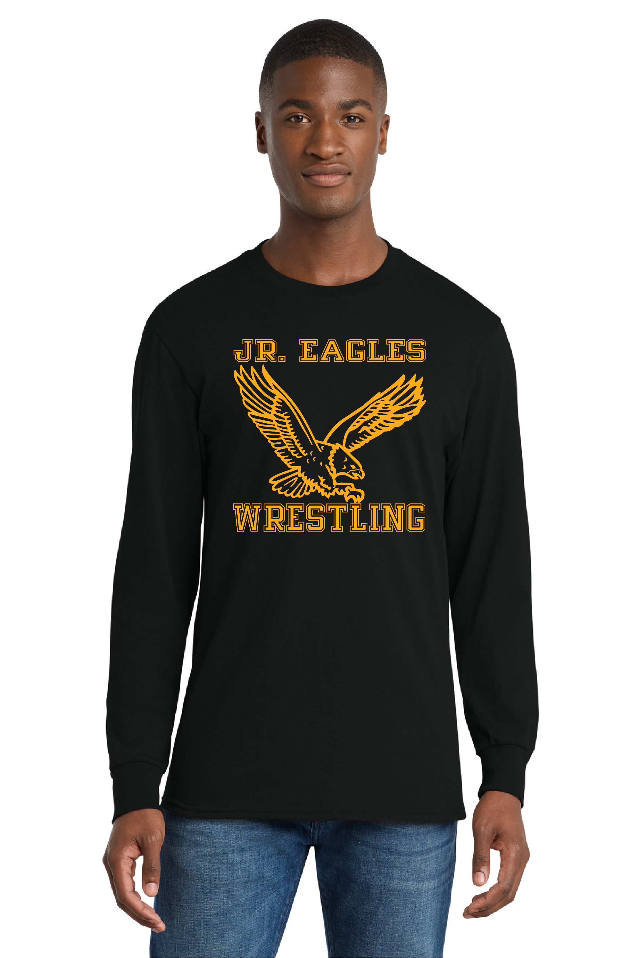 MK Wrestling - long sleeve - cotton - black - eagle logo