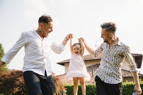 Gay Couple with their Daughter