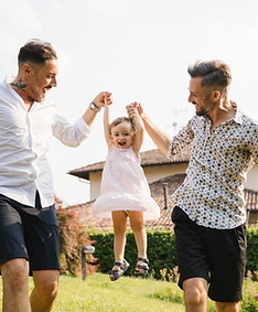 Gay Couple with their Daughter