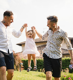 Gay Couple with their Daughter