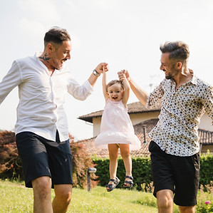 Gay Couple with their Daughter