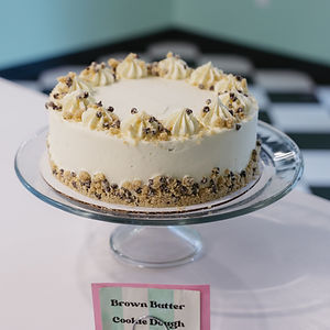 9" Brown Butter Cookie Dough Cake