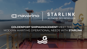 Case study – how Goldenport uses Starlink from Navarino 2 TB / vessel / month