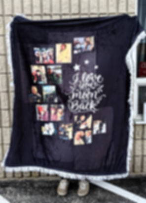 I love you to the moon and back, blanket, fleece