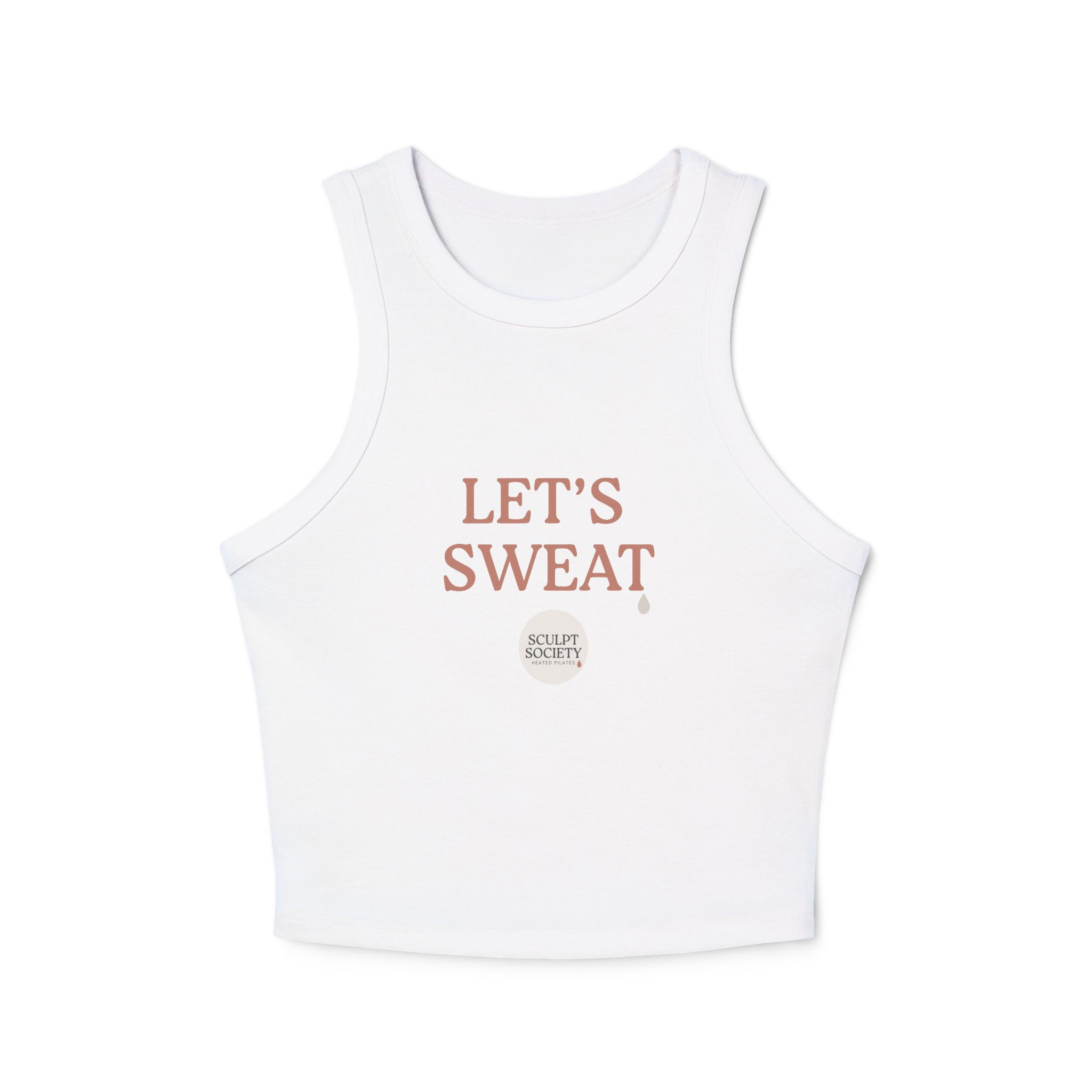 Let's Sweat Racer Tank Top Sculpt Society