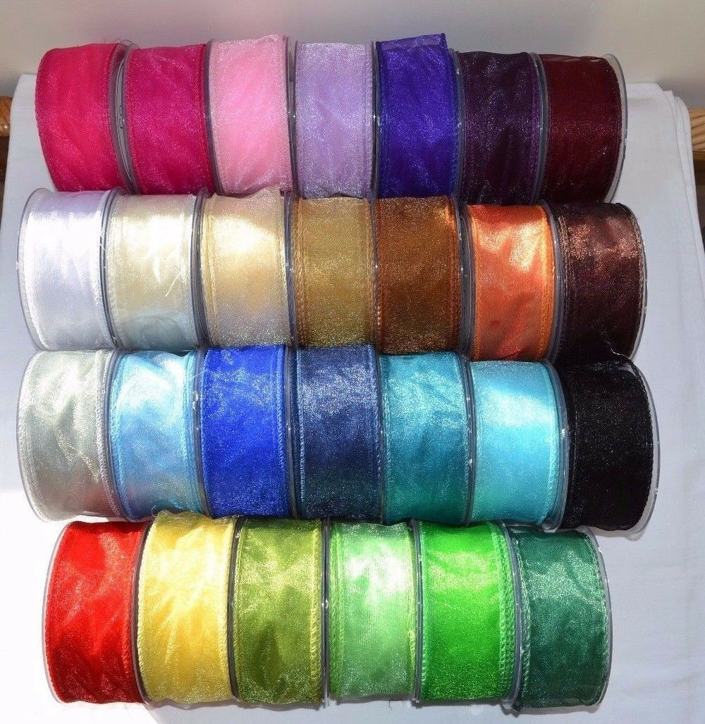 Wired organza ribbon