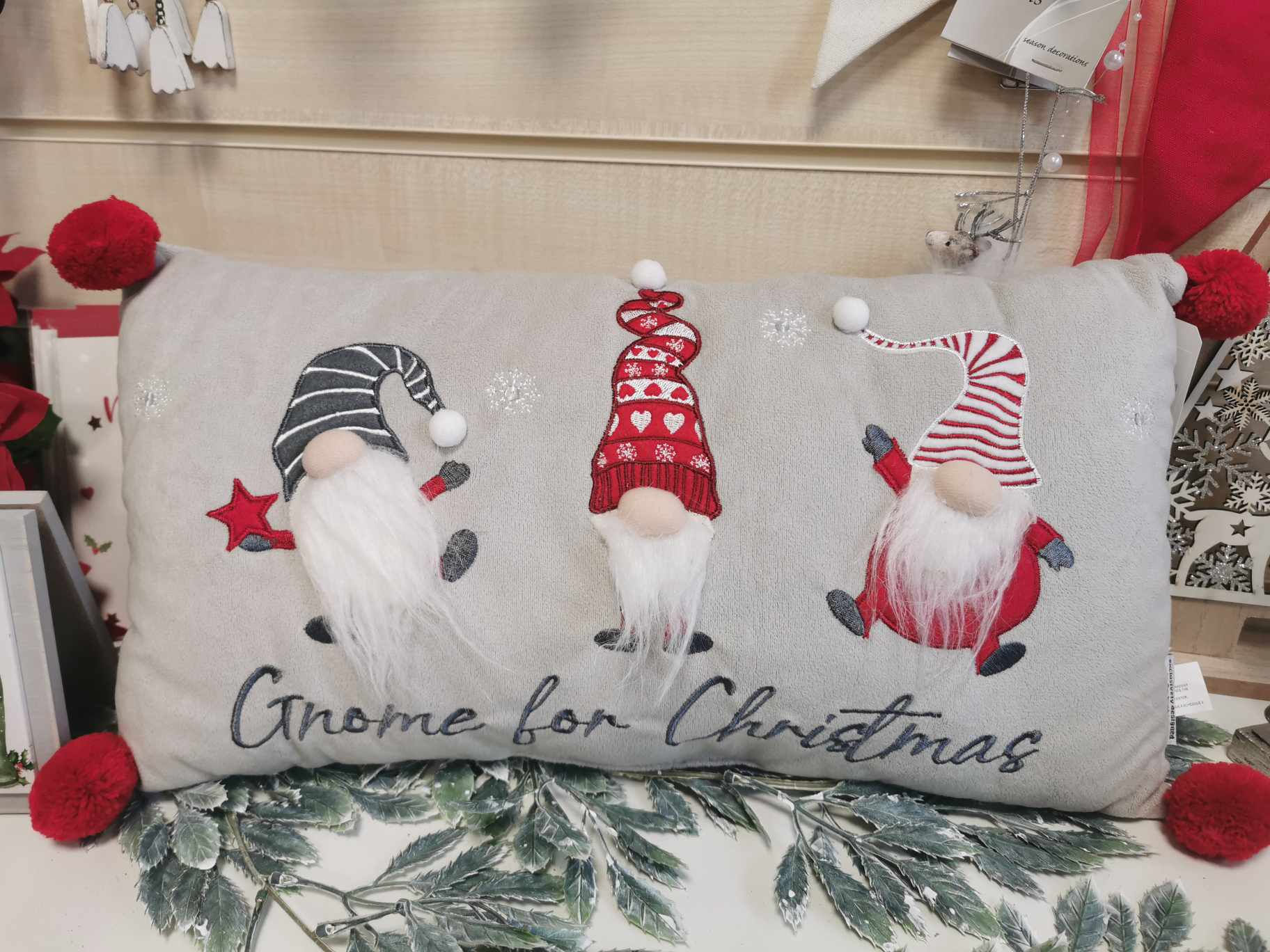 Gnome for Christmas Cushion