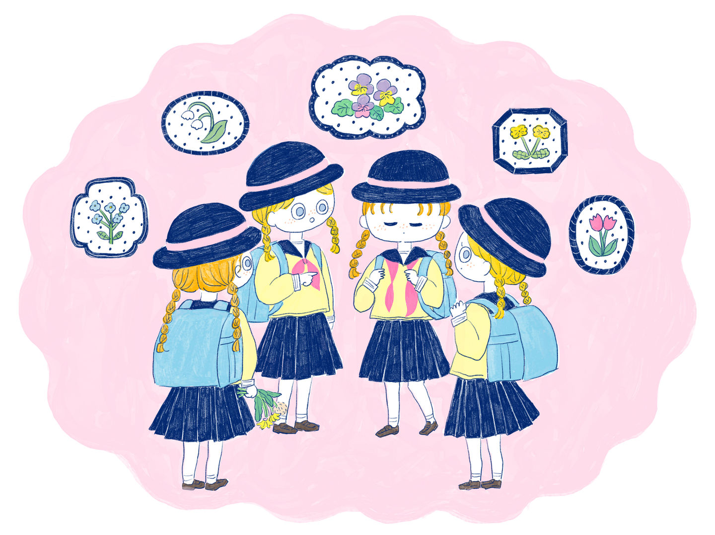 みかけた小学生の女の子たち©︎きどふみか