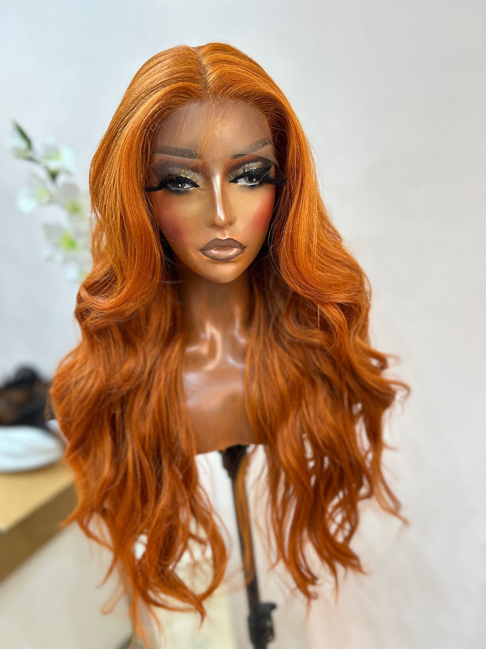 Thumbnail: Pumkin spice bodywave (T-part) lace wig