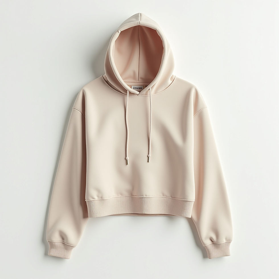 Soft Cropped Hoodie