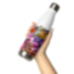 Thumbnail: Stainless Steel Water Bottle - Spring Bunches print