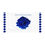 Thumbnail: Beach/Bath Towel - Blue Dahlia print