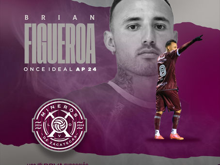Brian Figueroa, en el XI Ideal del Apertura 2024