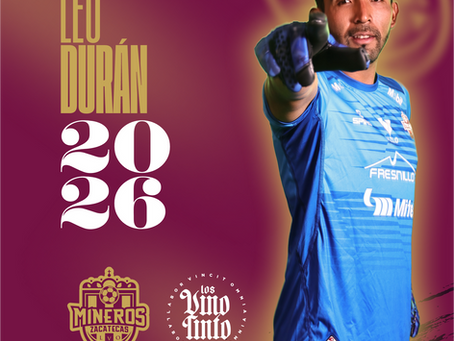 Leo Durán, cancerbero Minero hasta el 2026