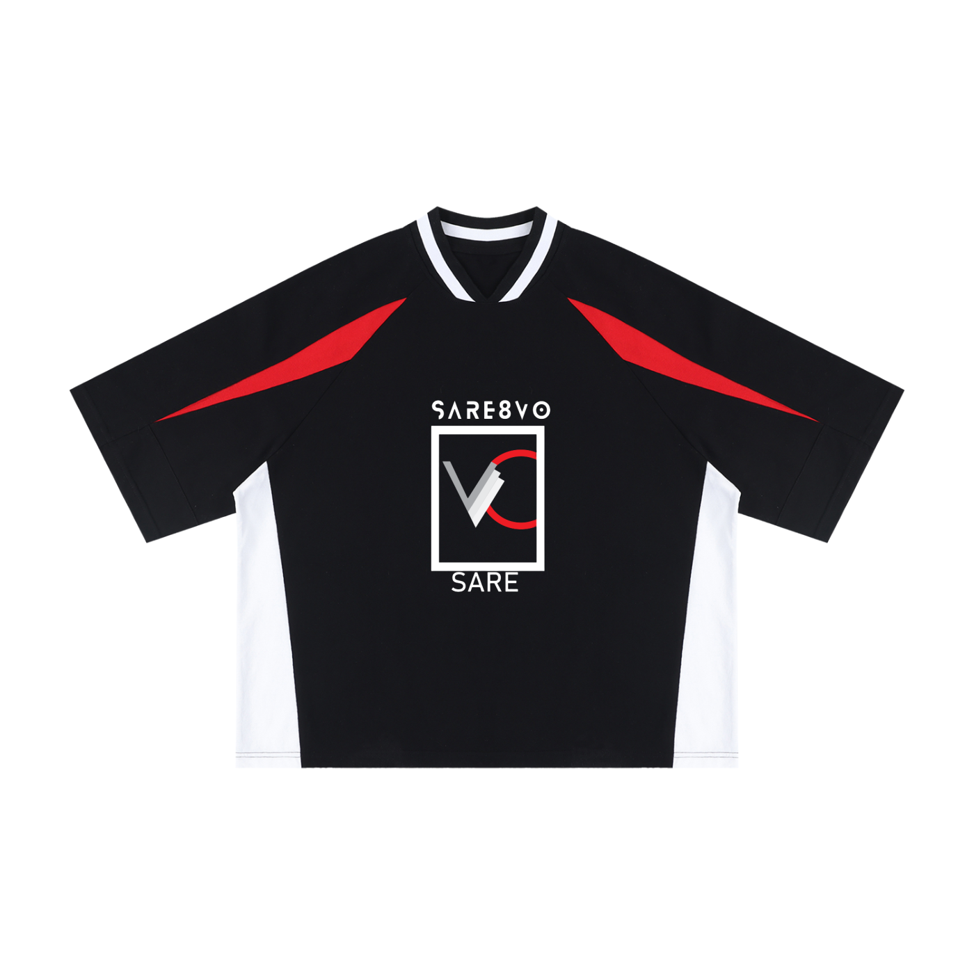SARE8VO JEANS OVERSIZED COLOR BLOCK TEE