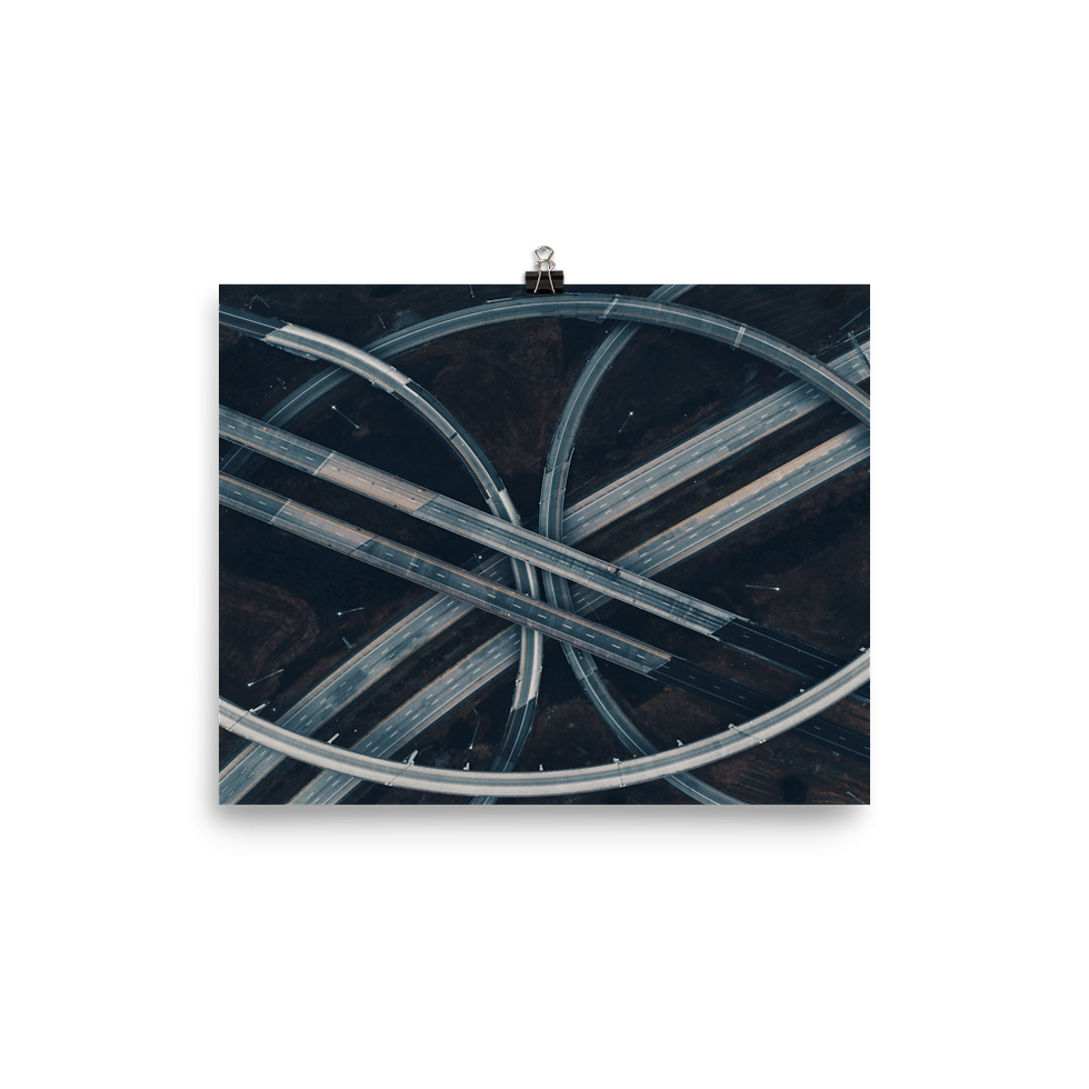 Thumbnail: Photo paper Concrete Jungle Interchange poster 