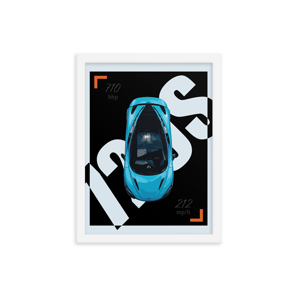 Thumbnail: McLaren 720s Framed poster 