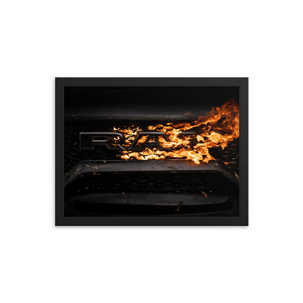 Thumbnail: RAM fire framed poster 