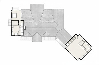 Second Level Floor plan of a sprawling custom mountain home designed by Reynard Architectural Designs