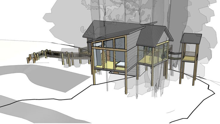 At Hidden Lake Treehouses in Cherry Log, GA, you can elevate your perspective in a unique way. These award-winning vacation homes, designed by architect James Knight of Reynard Custom Homes, are not your typical retreat. Winner of the Atlanta Home Magazine Georgia Design Awards for Best Residential New Build (up to 4,000 sq ft), these modern rustic treehouse-style homes immerse you in the North Georgia mountains. With their stunning floor-to-ceiling windows, outdoor firepits, and ample space for the kids, these homes offer a truly unique experience. 