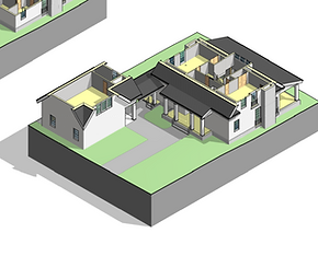Cross Section of Custom Home Section 2 Rivendell - Hiawassee, GA - Reynard Architectural Designs.